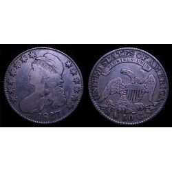 1827 Bust Half Dollar, O-140, R-4+, VF